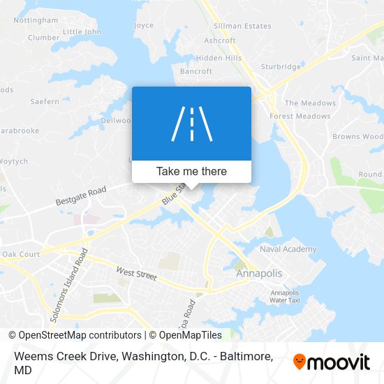 Mapa de Weems Creek Drive