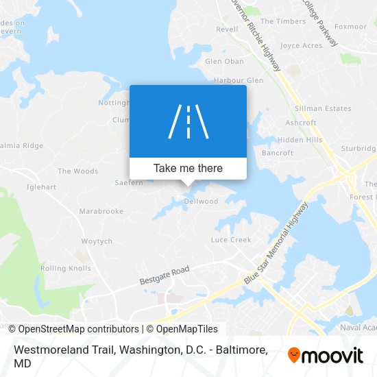 Westmoreland Trail map