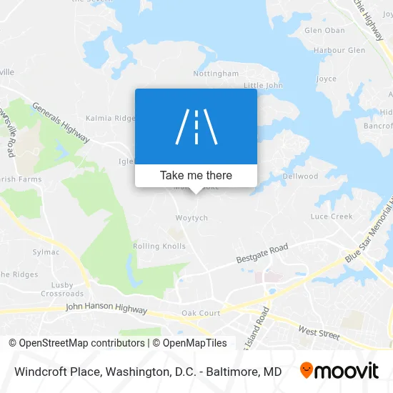Windcroft Place map