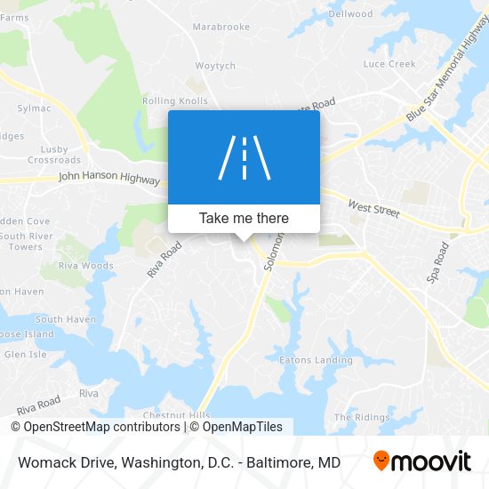 Mapa de Womack Drive