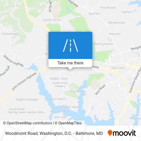 Woodmont Road map