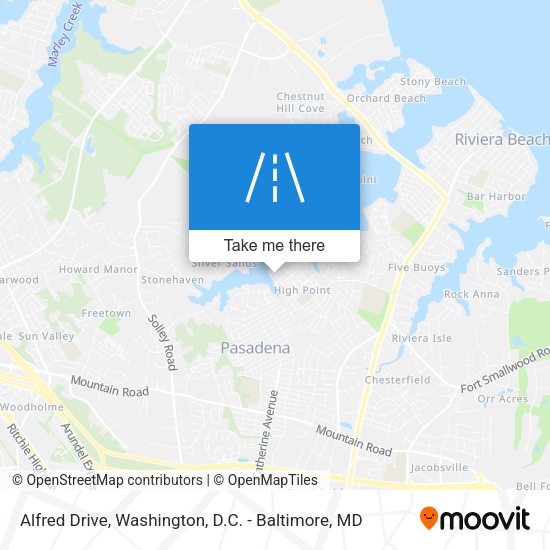 Mapa de Alfred Drive
