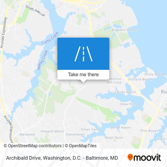 Archibald Drive map