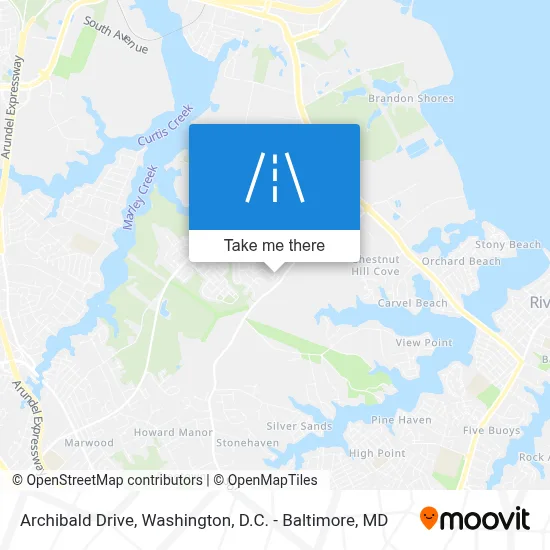 Archibald Drive map