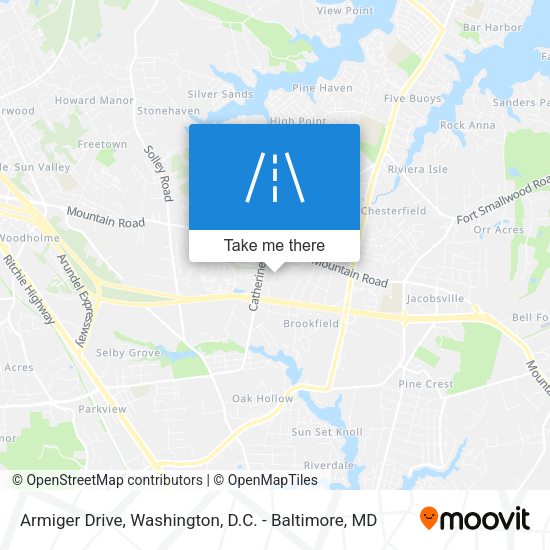 Armiger Drive map