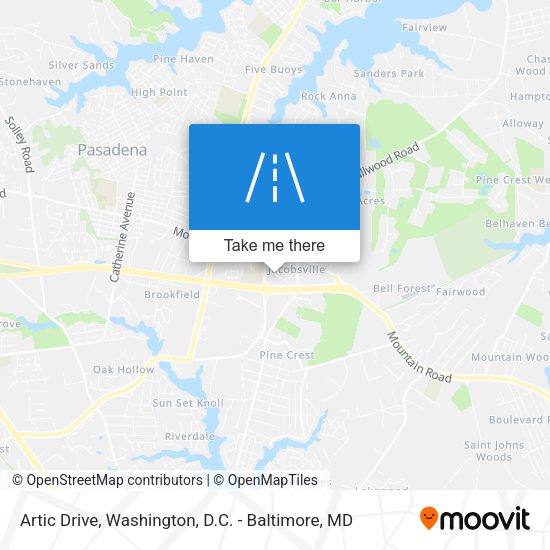 Artic Drive map