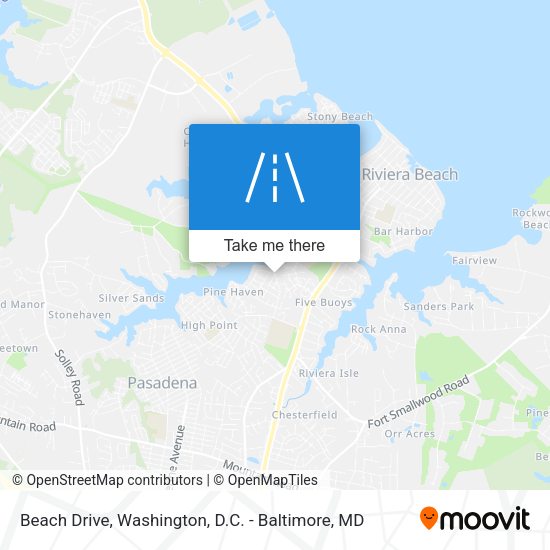 Mapa de Beach Drive