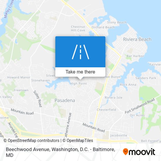 Beechwood Avenue map