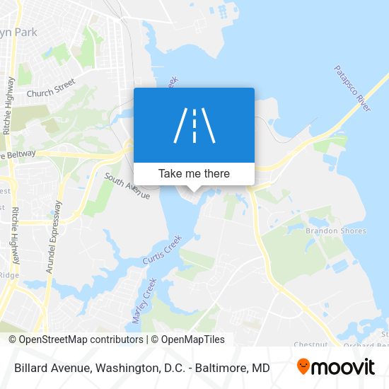 Billard Avenue map