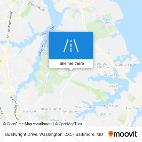 Boatwright Drive map