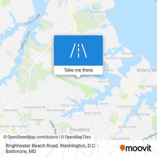Mapa de Brightwater Beach Road
