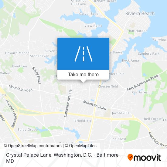 Mapa de Crystal Palace Lane
