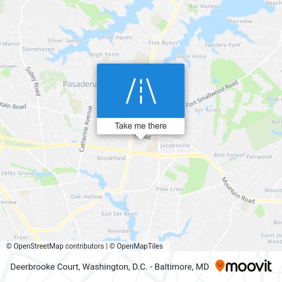 Mapa de Deerbrooke Court