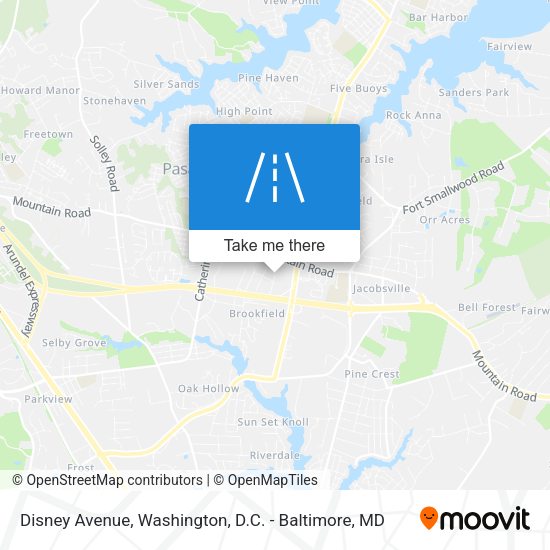 Mapa de Disney Avenue