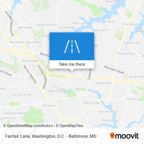 Fanfair Lane map
