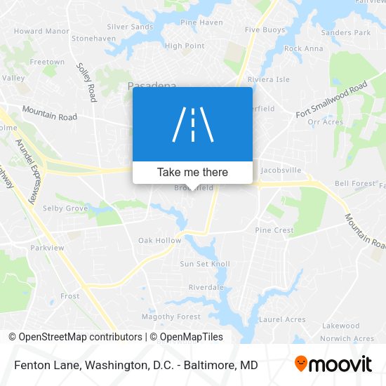 Mapa de Fenton Lane