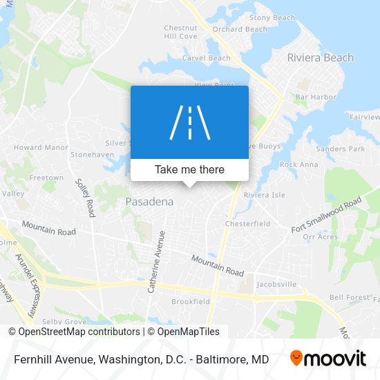 Fernhill Avenue map