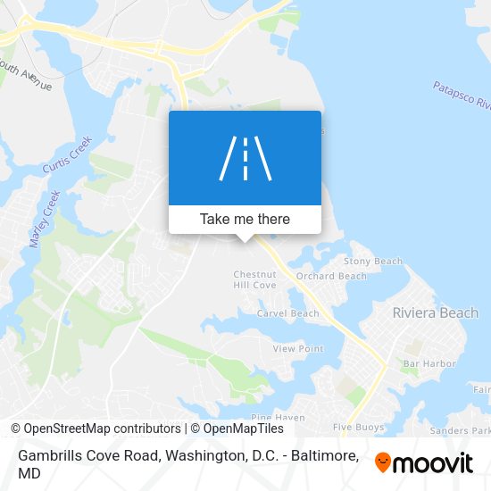 Gambrills Cove Road map