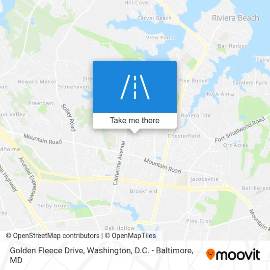 Golden Fleece Drive map