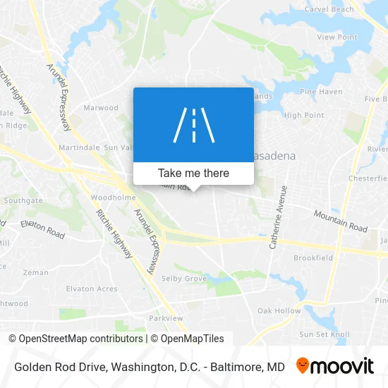 Golden Rod Drive map