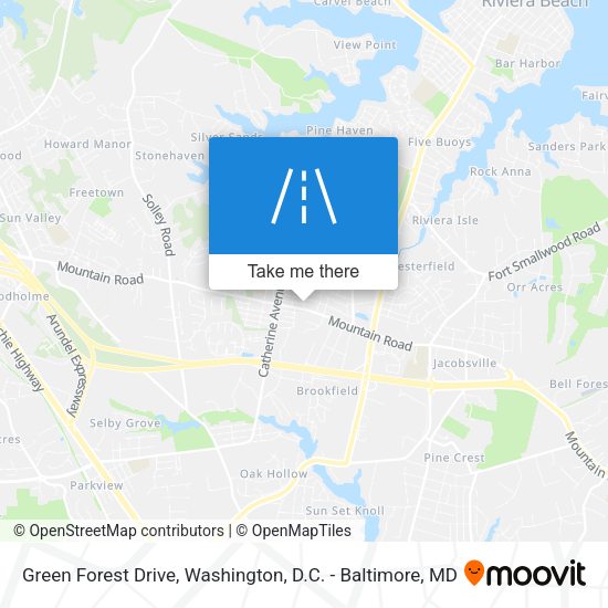 Green Forest Drive map