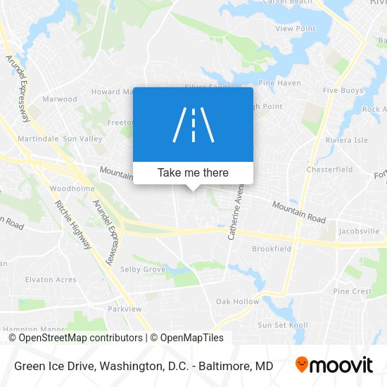 Green Ice Drive map