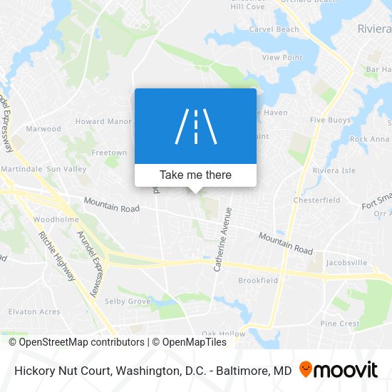 Hickory Nut Court map