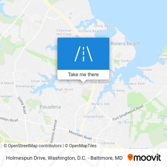 Holmespun Drive map