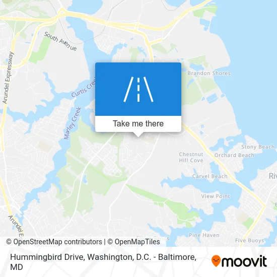 Hummingbird Drive map