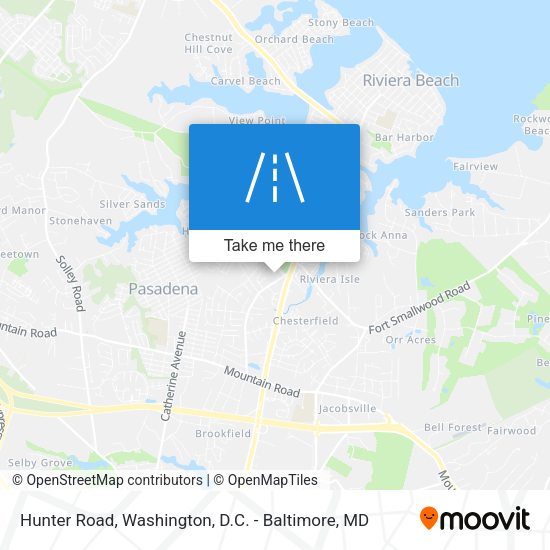 Hunter Road map