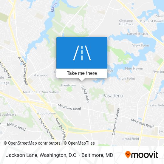 Mapa de Jackson Lane