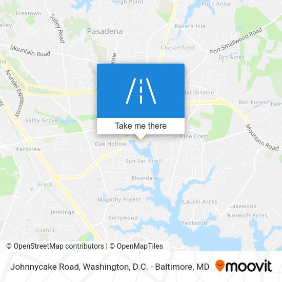 Johnnycake Road map