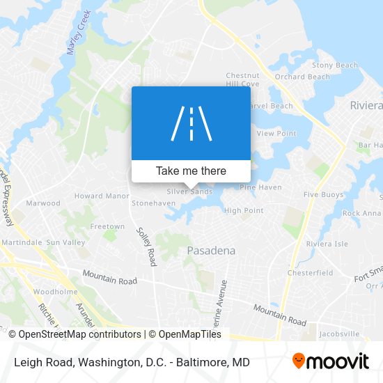 Mapa de Leigh Road
