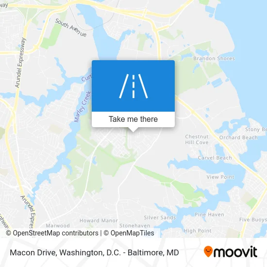 Macon Drive map