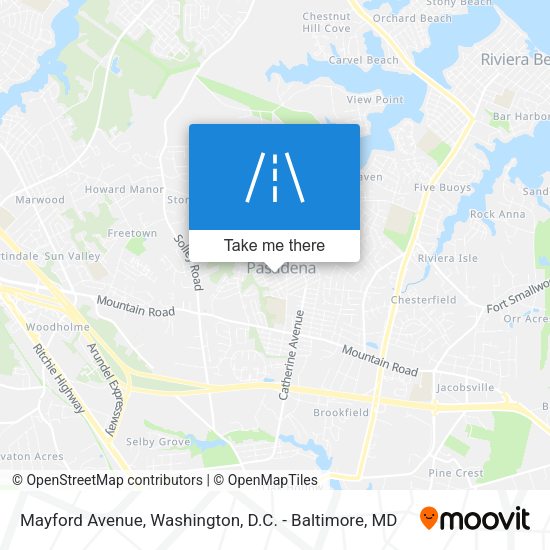 Mayford Avenue map