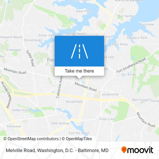 Mapa de Melville Road