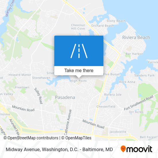 Mapa de Midway Avenue
