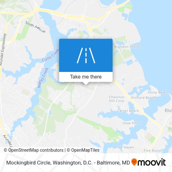 Mockingbird Circle map