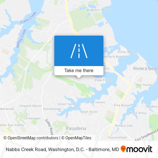 Nabbs Creek Road map
