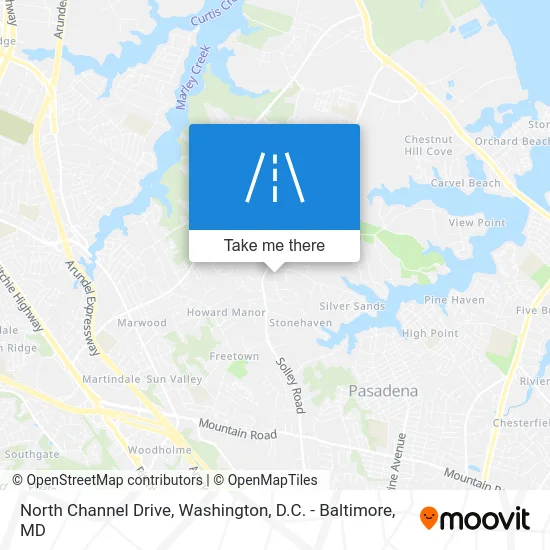 North Channel Drive map
