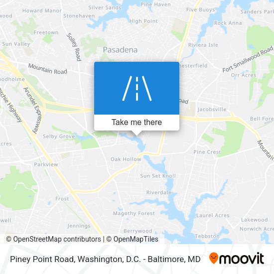Mapa de Piney Point Road