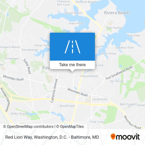 Mapa de Red Lion Way