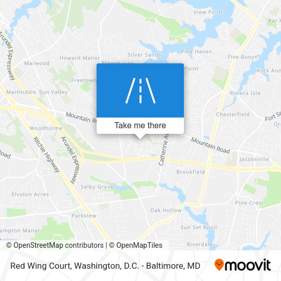 Mapa de Red Wing Court
