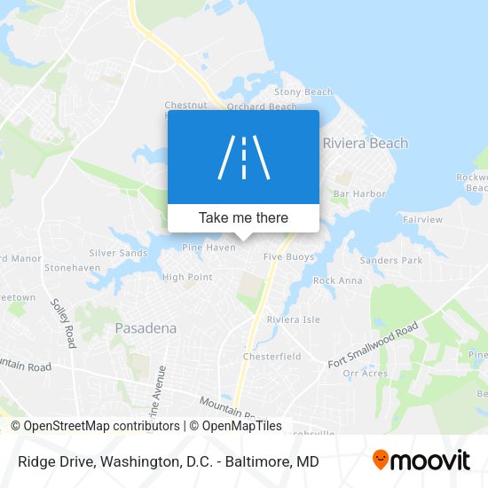Ridge Drive map