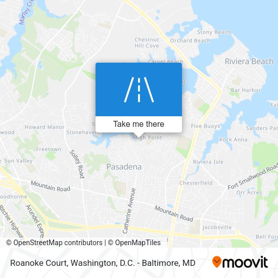 Mapa de Roanoke Court