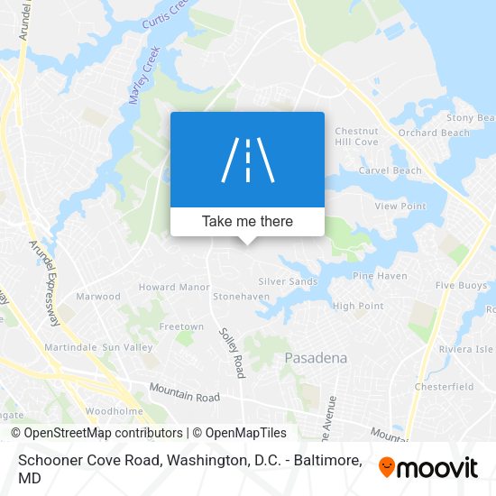 Schooner Cove Road map