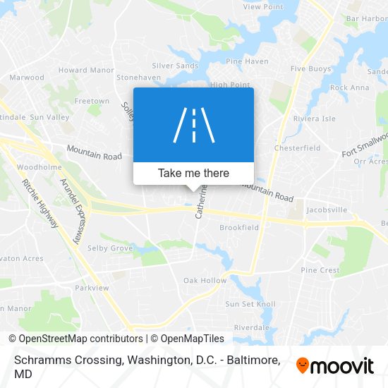 Mapa de Schramms Crossing