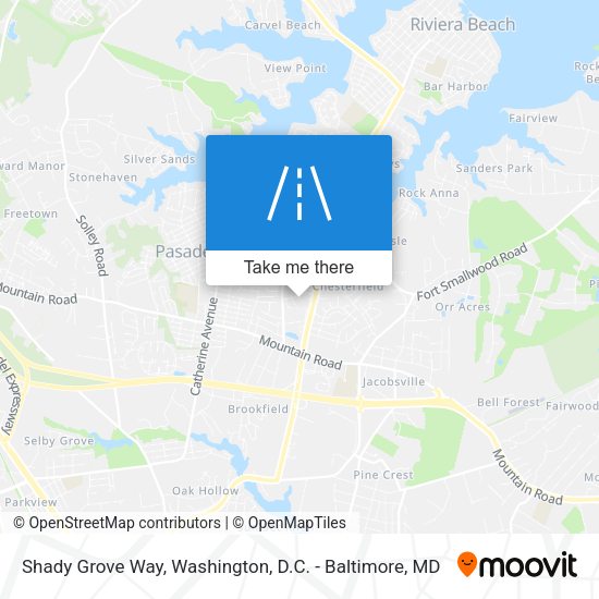 Mapa de Shady Grove Way