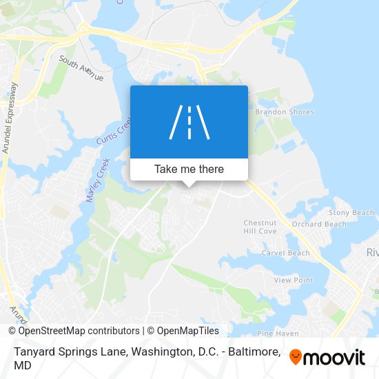 Tanyard Springs Lane map