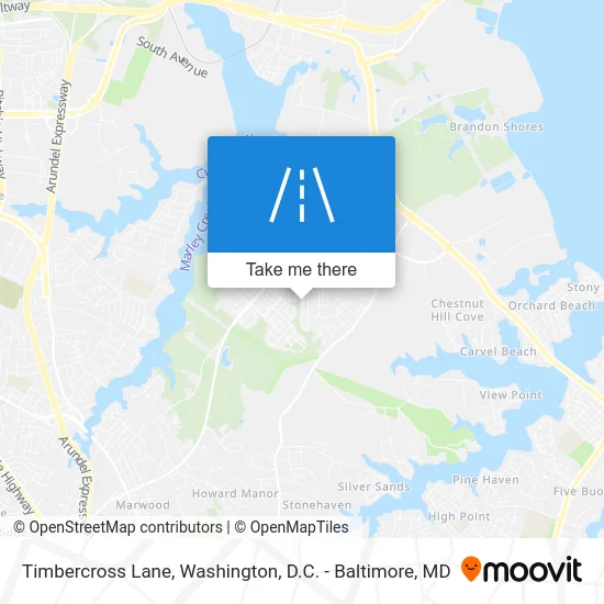Timbercross Lane map